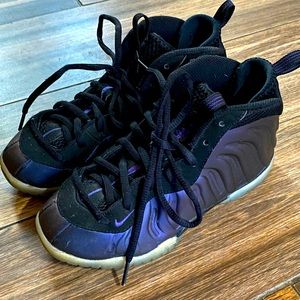 Nike Air Foamposite One - Kids - Black & Eggplant  - 2Y